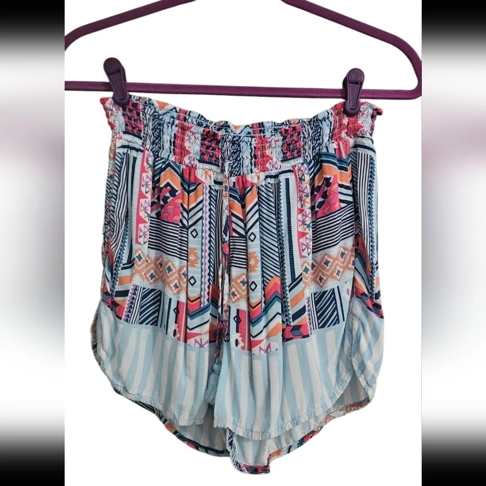 Vera Bradley Geometric Print Lounge Set Tank & Shorts Rayon Size M